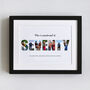 Personalised Photos Inside Seventy Birthday Collage, thumbnail 5 of 9