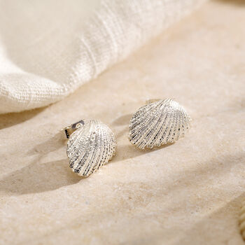 Angel Shell Stud Earrings, 3 of 6