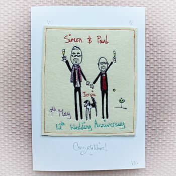 Personalised Same Sex Wedding Card, 7 of 7