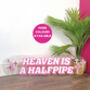 Heaven Is A Halfpipe Clear Acrylic Skateboard Deck, thumbnail 1 of 7