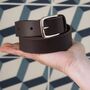 Personalised Dad's Bear Family Leather Belt, thumbnail 4 of 10