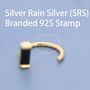 Sterling Silver Tiny Black Baguette Cut Cz Huggie Hoop Earrings, thumbnail 9 of 10