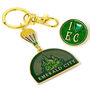 Wicked Emerald City Hot Air Balloon Keyring And Pin Badge Gift Set, thumbnail 1 of 2