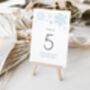 Wedding Table Numbers Winter Snowflake, thumbnail 2 of 3