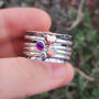 Personalised Birthstone Spinner Ring, thumbnail 2 of 12