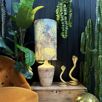 Enchanted Wood Oversized Tube Lampshades, 5 of 7