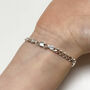 Personalised Child's Sterling Silver Chain And Link Bracelet, thumbnail 2 of 5