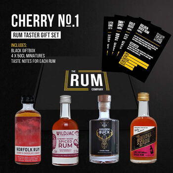 Cherry Rum Taster Set Gift Box One, 3 of 5