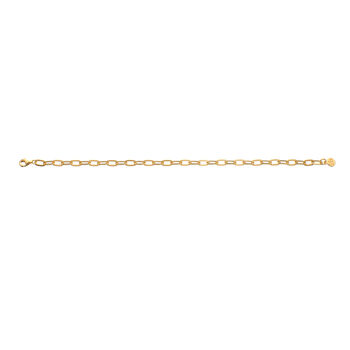 18ct Gold Chunky Oval Link Charm Collector Bracelet, 4 of 5
