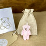 A Little Brown Pocket Teddy Bear Hug Thinking Of You Gift, thumbnail 7 of 9