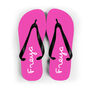 Personalised Pink Summer Style Flip Flops, thumbnail 2 of 6