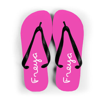 Personalised Pink Summer Style Flip Flops, 2 of 6