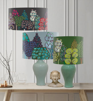 Serene Forest Greens Lampshade, 6 of 11