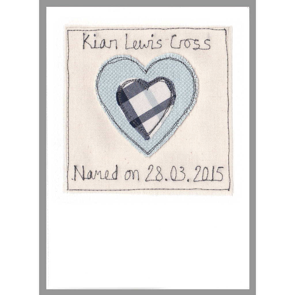 Personalised Boys Naming Day Card By milly and pip gifts and cards