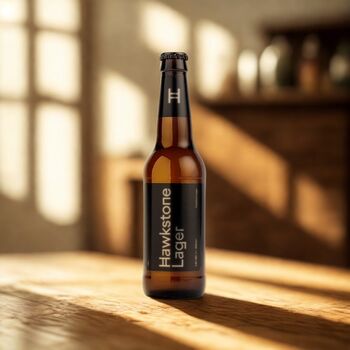 Hawkstone Lager Gift Set With Beerhunter Glass, 2 of 6