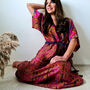 Jacinda Pure Silk Vintage Print Dress, thumbnail 7 of 12