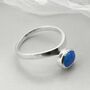 Sterling Silver Gemstone Stacking Rings, thumbnail 1 of 8