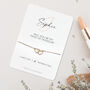 Personalised Name Will You Be My Bridesmaid Bridal Proposal Bracelet, thumbnail 2 of 5