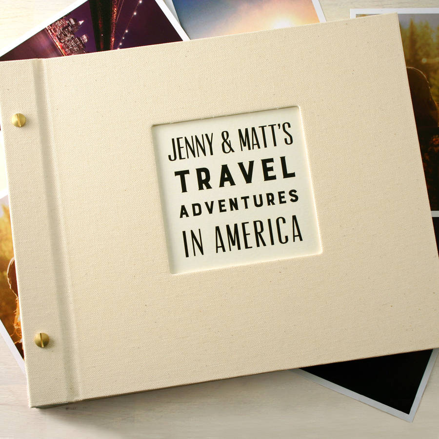 travel journal and photo album