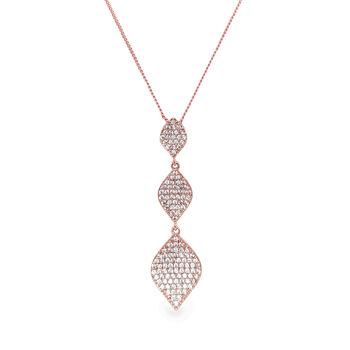 Rochelle Silver, Gold Or Rose Gold Plated Drop Pendant, 4 of 11