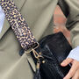 Leopard Print Embroidered Bag Strap, thumbnail 1 of 6