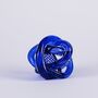 Handmade Cobalt Loop Hand Blown Glass Sculpture, thumbnail 1 of 4