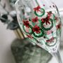 Christmas Wreath Painted Wine Glass, thumbnail 4 of 6