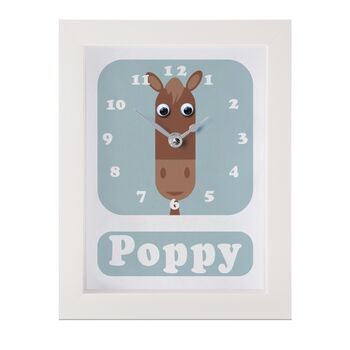 Personalised Children's Horse Clock, 5 of 9