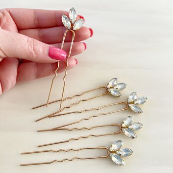 Opal Coloured Hair Pins, 4 of 7