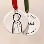 Hand Painted Personalised Portrait Christmas Bauble, thumbnail 3 of 8