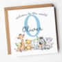 'Welcome To The World' Personalised New Baby Card, thumbnail 1 of 1