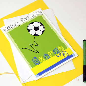 Personalised Football Team Birthday Card, 10 of 11