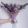 Lilac Purple Daisy Dried Flower Bouquet Gift For Her, thumbnail 7 of 8