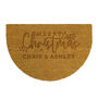 Personalised Christmas Half Moon Indoor Doormat, thumbnail 4 of 4