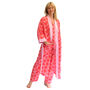Long Cotton Kimono Jaipur Floral Magenta And Orange, thumbnail 1 of 4