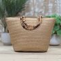 Rattan Gold Detail Shopper Bag, thumbnail 2 of 2