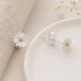 Sterling Silver And Gold Plated Daisy Stud Earrings – 7mm, thumbnail 6 of 8