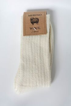 Merino Socks, 100% Merino Wool, Soft And Warm, 7 of 7