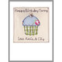 Personalised 40th Birthday Cupcake Card For Her, thumbnail 8 of 8