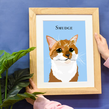 Personalised Cat Portrait Digital Illustration, 4 of 4