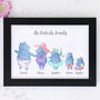 Personalised Hippo Family Art, thumbnail 3 of 7