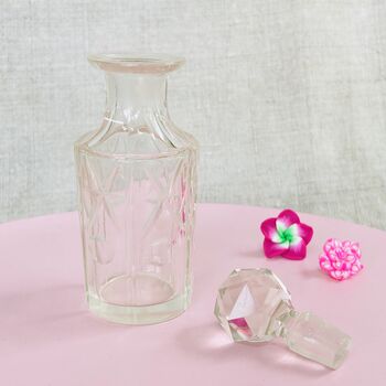 Vintage Decorative Cut Glass Crystal Perfume Bottle ~ 35, 4 of 8