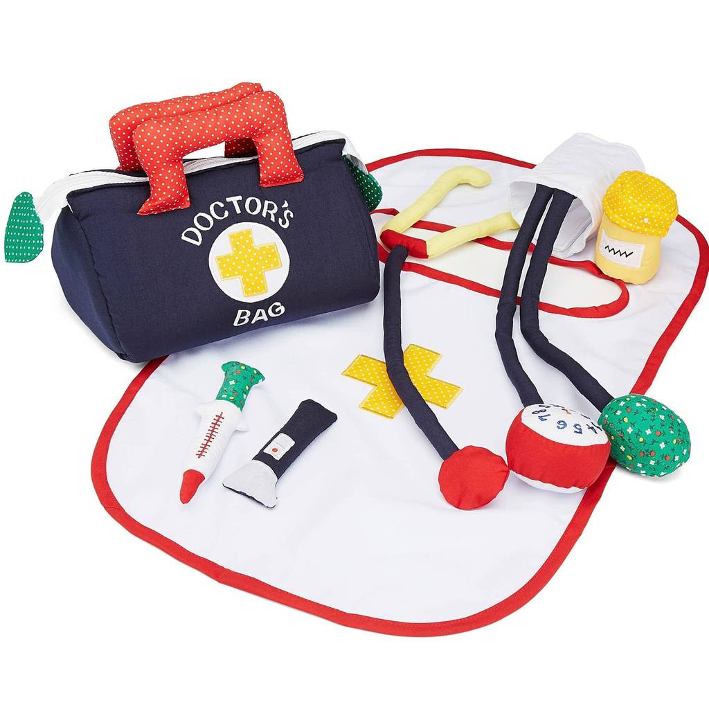 soft play toy doctor's bag 3rd birthday present by alice frederick