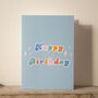 Blue Happy Birthday Card, thumbnail 8 of 9