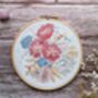 Peonies Embroidery Kit, thumbnail 1 of 12