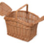 Rectangular Wicker Picnic Basket Sunshine, thumbnail 2 of 2