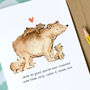 Personalised Daddy Bear Birthday/ Father's Day Card, thumbnail 4 of 5