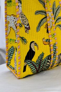 Yellow Zebra Tote Bag, 2 of 4
