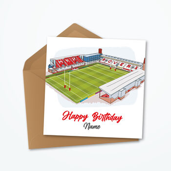 Hull Kr Personalised Birthday Card, Rugby League, 2 of 6