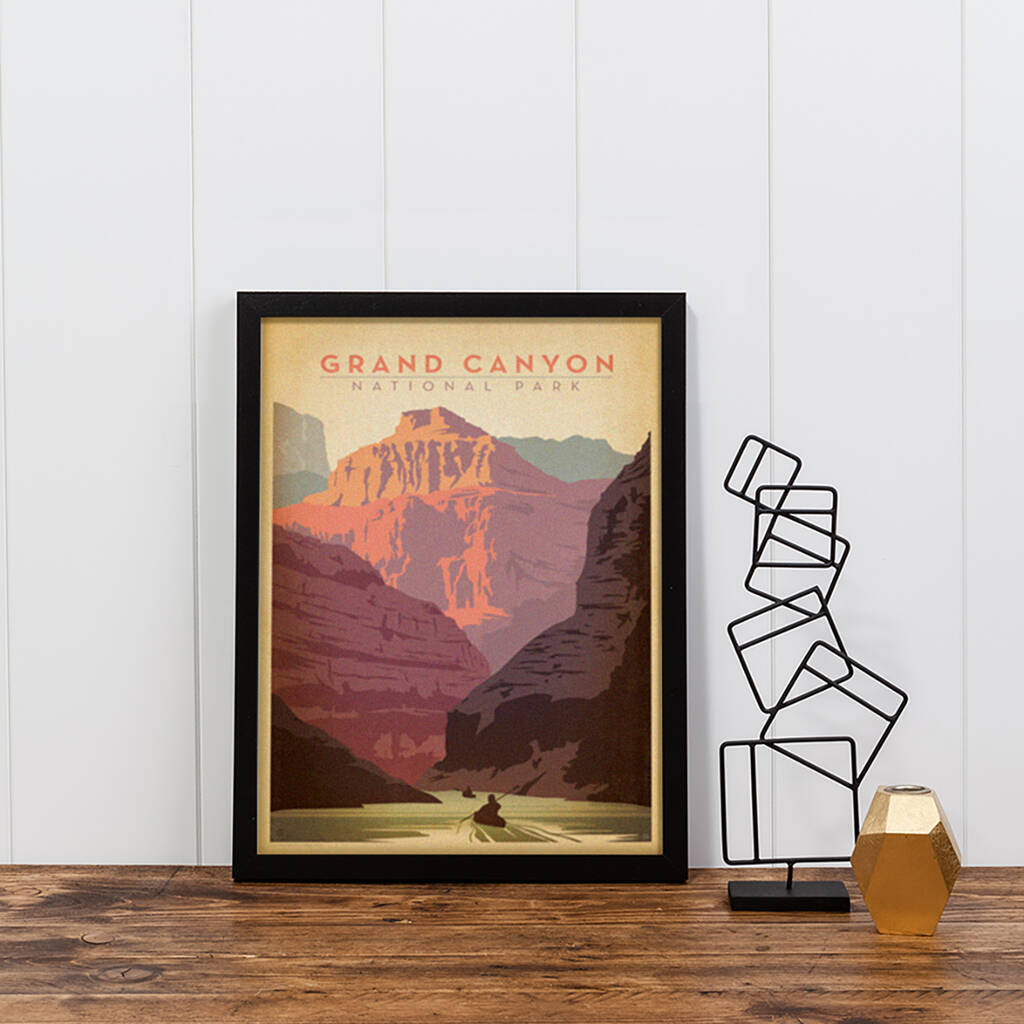 grand canyon national park travel print by i heart travel art ...